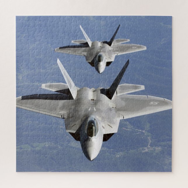 Puzzle F-22 Raptor 5e génération de chasseur furtif Jet (Vertical)