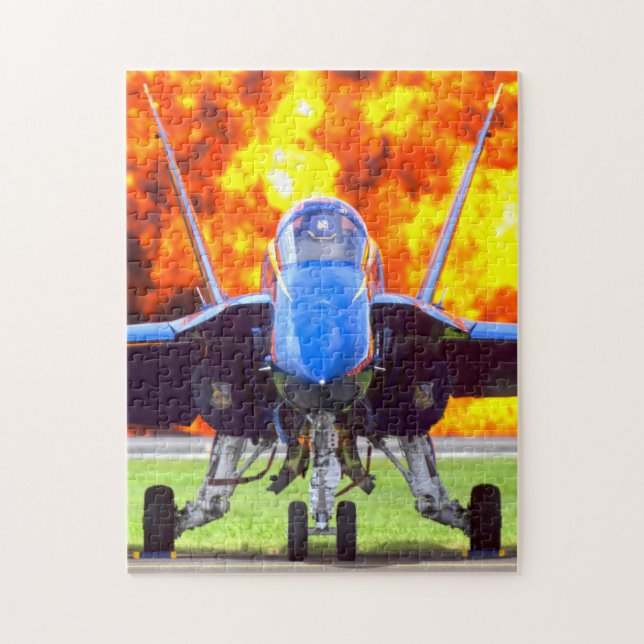 Puzzle F/A-18C HORNET (11 x 14 POUCES) (Vertical)