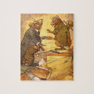 Puzzle Fable d'Esope vintage, Souris de campagne, Souris