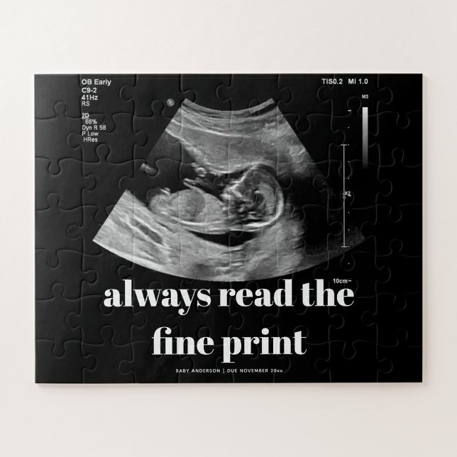 Puzzle Faire-part de grossesse Ultrasound personnalisé 56 (Créateur téléchargé)