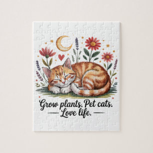 Puzzle Faire pousser des plantes que les chats adorent La