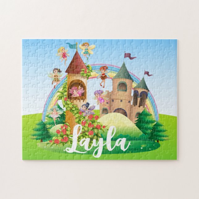 Puzzle Fairy Name personnalisé (Horizontal)