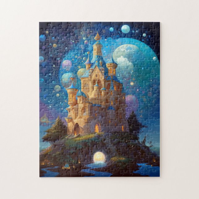 Puzzle Fairy Tale Castle Imaginaire Art (Vertical)