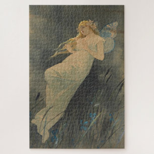 Puzzle Fairy With Iris Bleeding par Alphonse Mucha