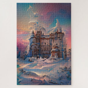 Puzzle Fairytale World, Château d'hiver, Château de neige