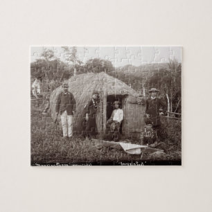 Puzzle Faisant Tappa, un tissu indigène, c.1875 (photo d