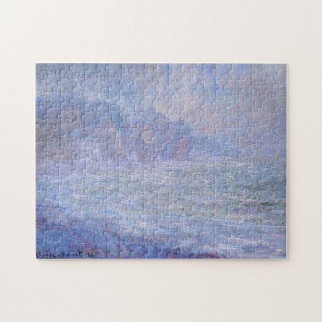 Puzzle Falaises de Pourville Rain Monet Fine Art (Horizontal)