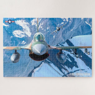 Puzzle FALCON DE LUTTE F-16C - ALASKA (20x30 POUCES)