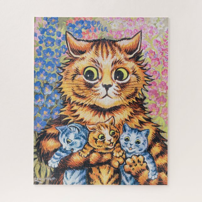 Puzzle Famille Cat | Louis Wain | (Vertical)