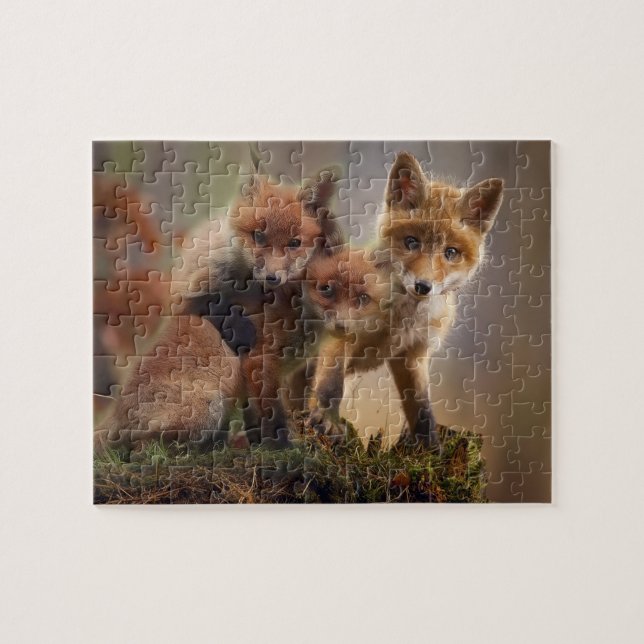 Puzzle Famille Cute Fox (Horizontal)