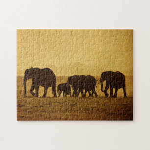 Puzzle Famille d'éléphant