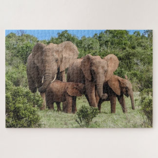 Puzzle famille éléphant