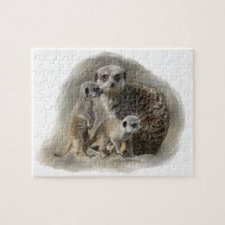 Puzzle famille meerkat