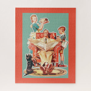Puzzle Famille Retro 1950
