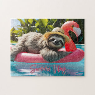 Puzzle Fantaisie "Vibes d'été" Se détendre sur un radeau