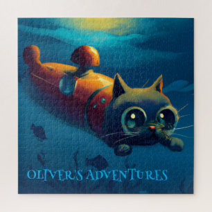 PUZZLE FANTASIE CAPRICIEUSE CHAT SOUS-MARIN
