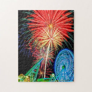 Puzzle fantastique de feux d'artifice