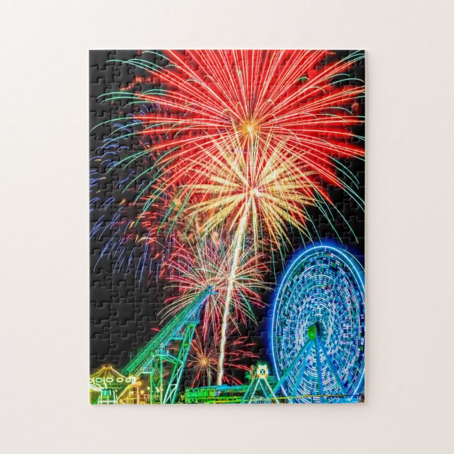 Puzzle fantastique de feux d'artifice (Vertical)