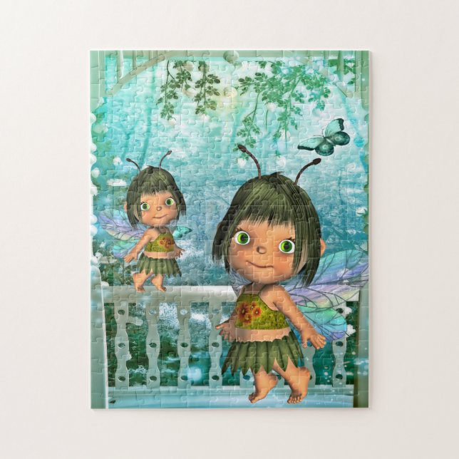 Puzzle Fantasy Feen Mädchen (Vertikal)