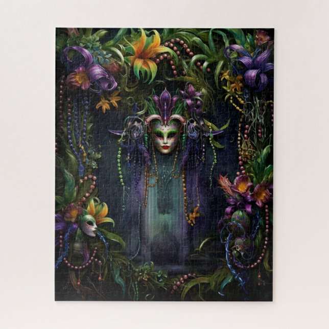 Puzzle Fantasy Mardi Gras Colors  (Vertical)