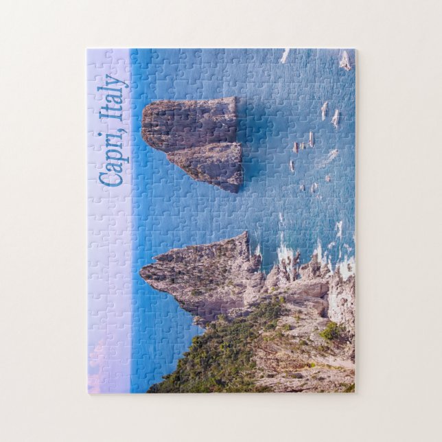Puzzle Faraglioni Rocks, Capri Italie (Vertical)