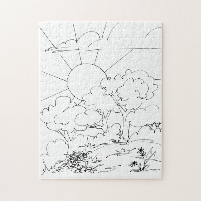 Puzzle - Farbe der Morgendämmerung (Vertikal)