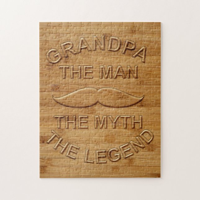 Puzzle Faux Grandpa en bois sculpté La Légende (Vertical)
