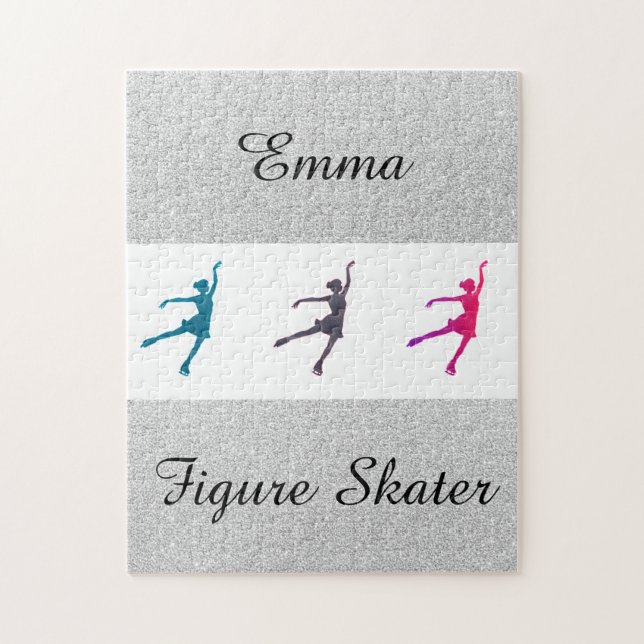 Puzzle Faux Parties scintillant Patinage sur glace / pati (Vertical)