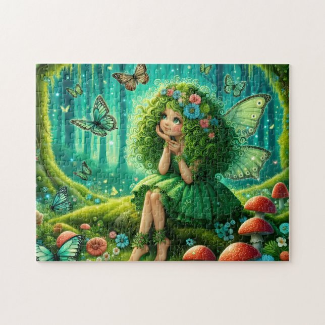 Puzzle Fée de la forêt verte (Horizontal)