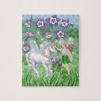 Puzzle féerique de licorne
