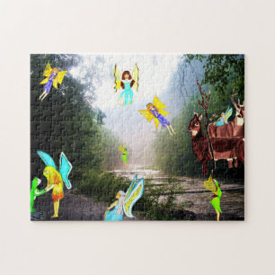 PUZZLE FÉES JOUE DANS LE MATIN