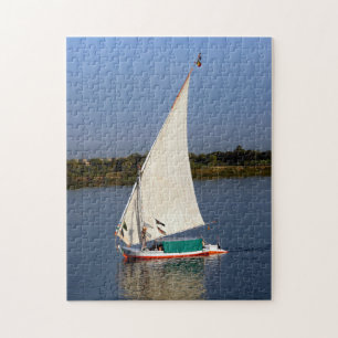 Puzzle Felucca naviguant le long du Nil - Assouan, Égypte