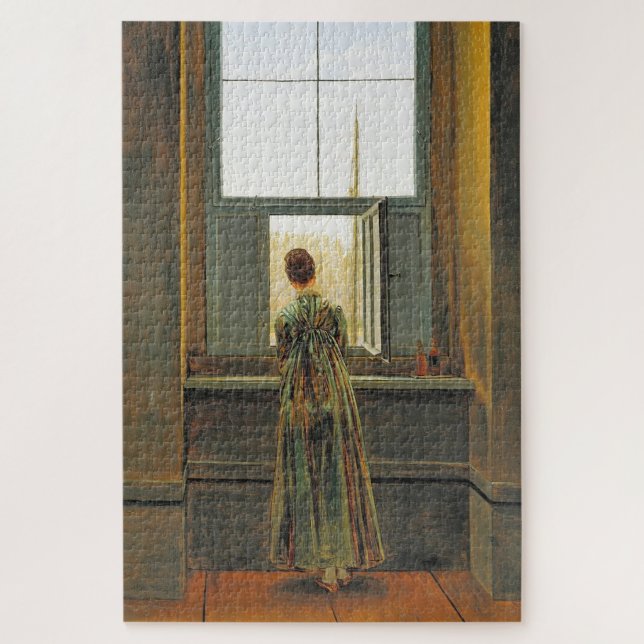 Puzzle Femme à la fenêtre : Une vue romantique Edition 2 (Vertical)