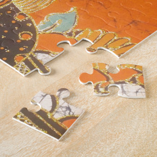 Puzzle Femme africaine portant un panier Personnaliser le