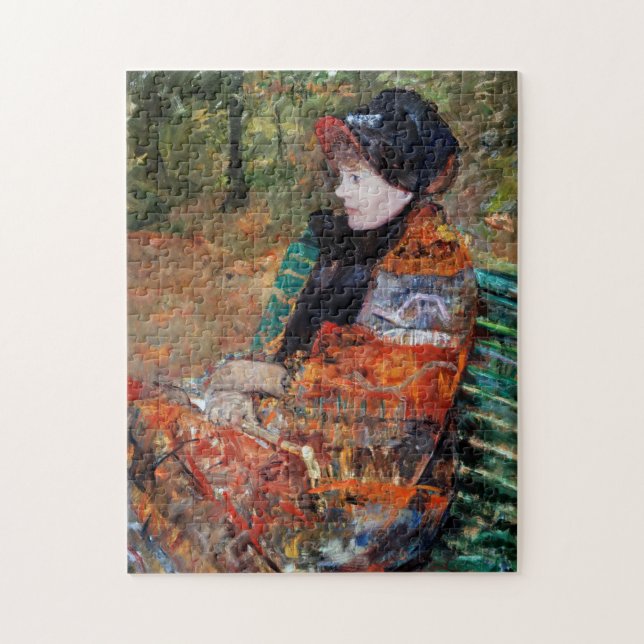 Puzzle Femme assise sur le banc, Mary Cassatt (Vertical)