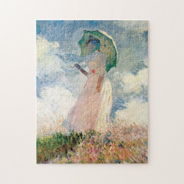 Puzzle Femme avec la promenade Monet de parasol (Vertical)