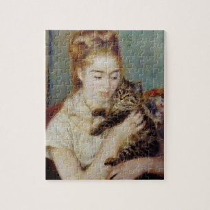 Puzzle Femme avec un chat par Pierre-Auguste Renoir