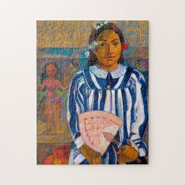 Puzzle Femme avec un ventilateur, Gauguin (Vertical)