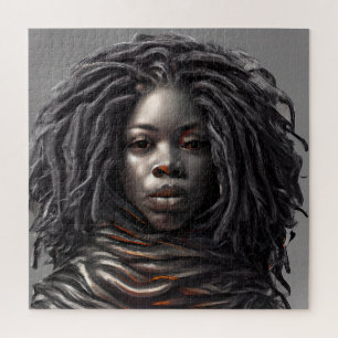 Puzzle Femme chrétienne noire melanin sista fille magie e