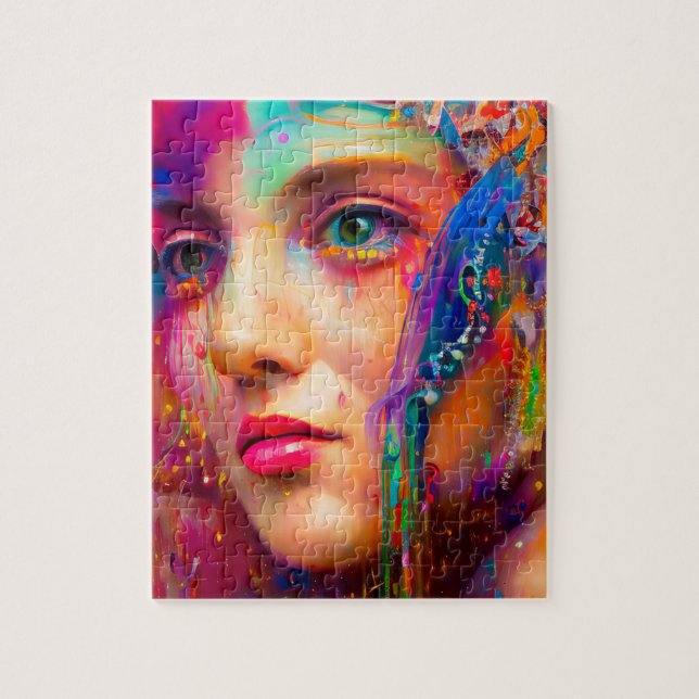 Puzzle Femme colorée (Vertical)
