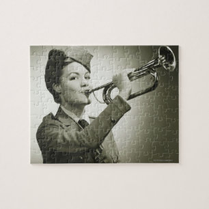 Puzzle Femme dans l'uniforme de soldat