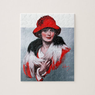 Puzzle Femme dans Red Hat