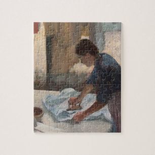 Puzzle Femme d'Edgar Degas   repassant, c.1876-87