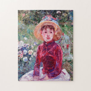 Puzzle Femme en rouge, Berthe Morisot