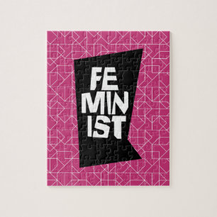 Puzzle Femme féministe fille-moi trop égale femme