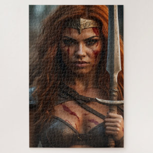 Puzzle Femme guerrière Red Haired