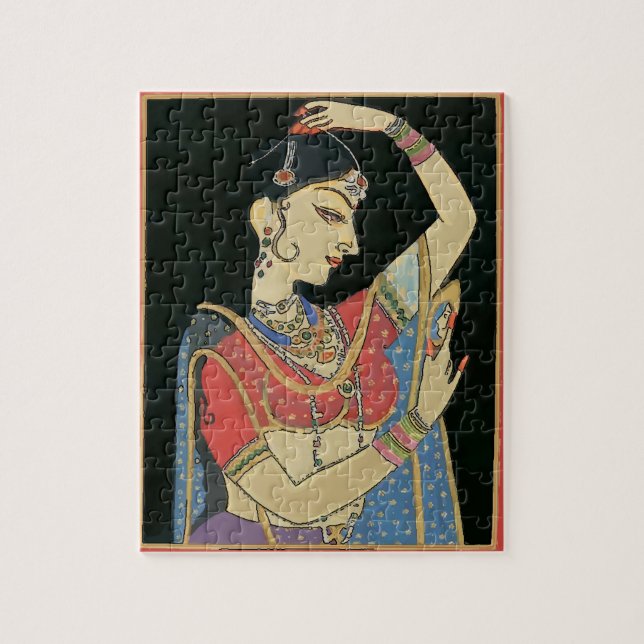 Puzzle Femme indienne, style Vintage (Vertical)