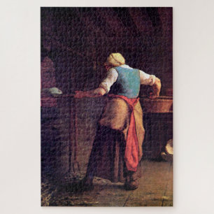 Puzzle Femme Pain À Cuire, Jean-François Millet