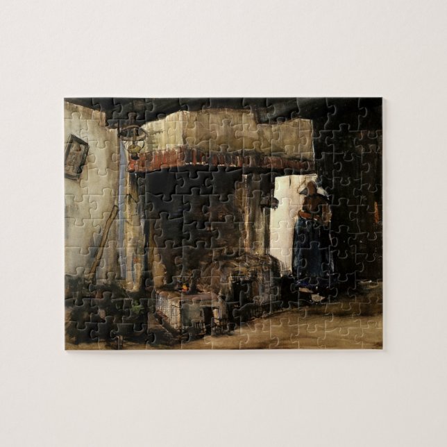 Puzzle Femme par un coeur par Vincent van Gogh (Horizontal)
