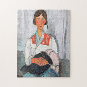 Puzzle Femme tzigane avec bébé, Modigliani